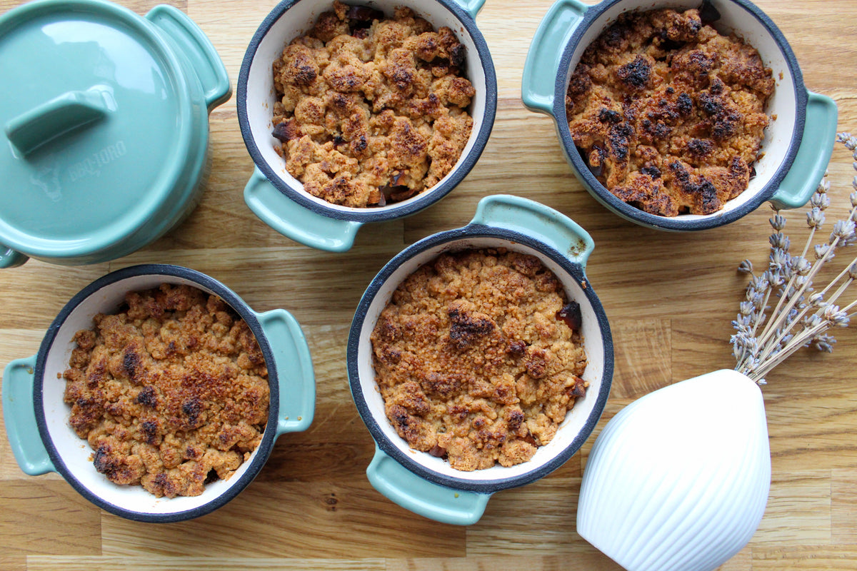 Apple-Crumble aus der Mini-Cocotte – Knusprig & fruchtig