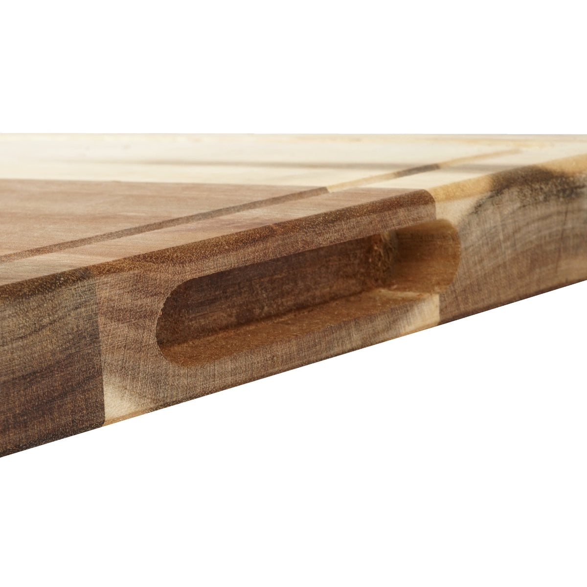 Planche à découper, acacia, 40 x 30 x 3 cm, avec rigole à jus