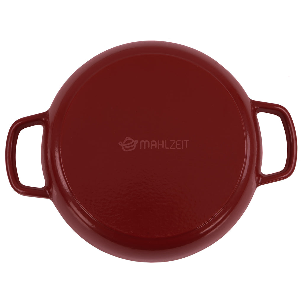 Brottopf Set, 6,4 Liter, Gusseisen, emailliert, inkl. Brotschlinge und Untersetzer