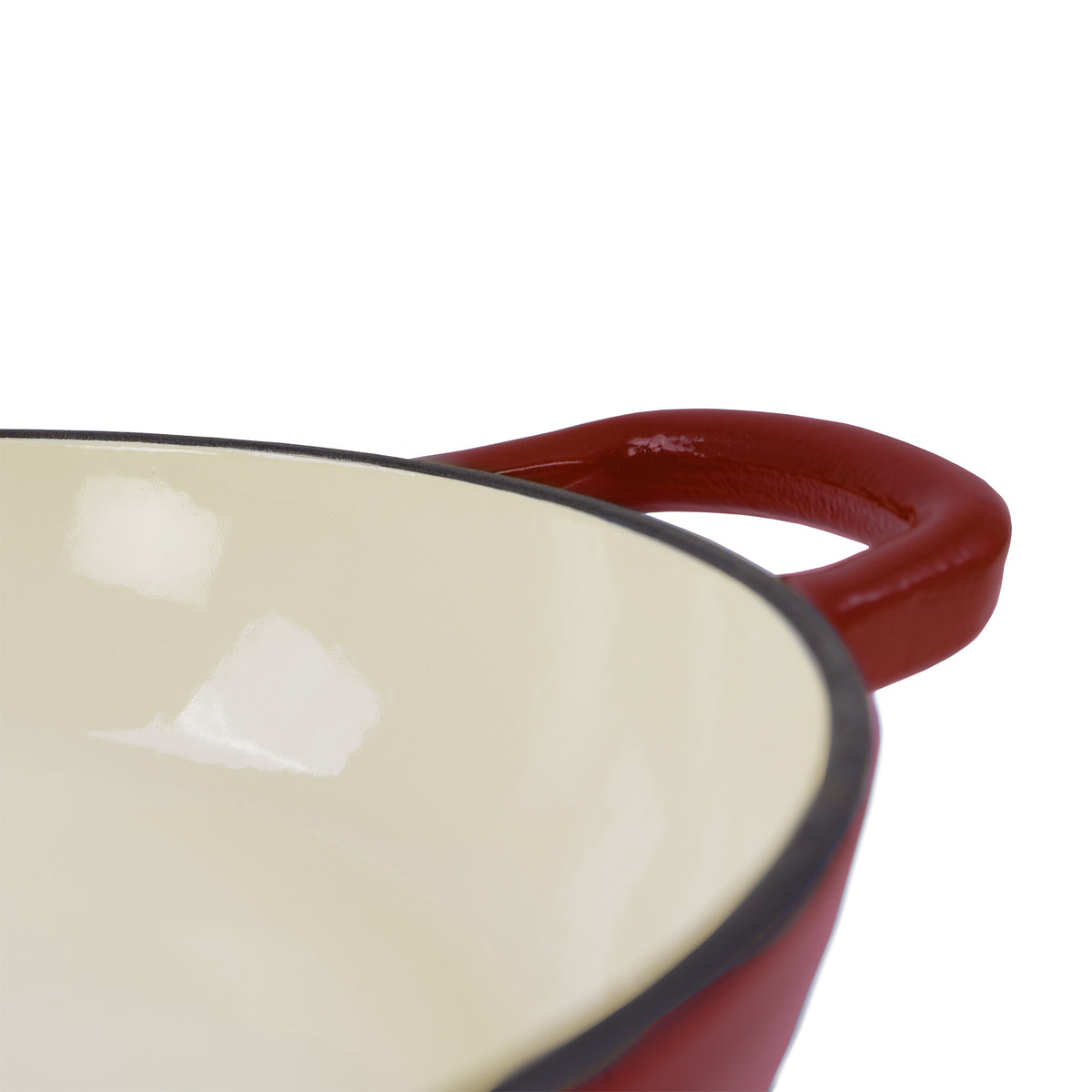 Bread pot set, 6.4 liters, cast iron, enameled, incl. bread sling and trivet