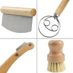 Brottopf Set, Gusseisen, pre-seasoned, inkl. Brotschlinge, Gärkörbchen und Zubehör