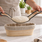 Brottopf Set, Gusseisen, pre-seasoned, inkl. Brotschlinge, Gärkörbchen und Zubehör