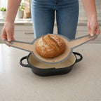 Bread Pot Set, 2.5 Liters, Cast Iron, Enameled, Incl. Bread Sling
