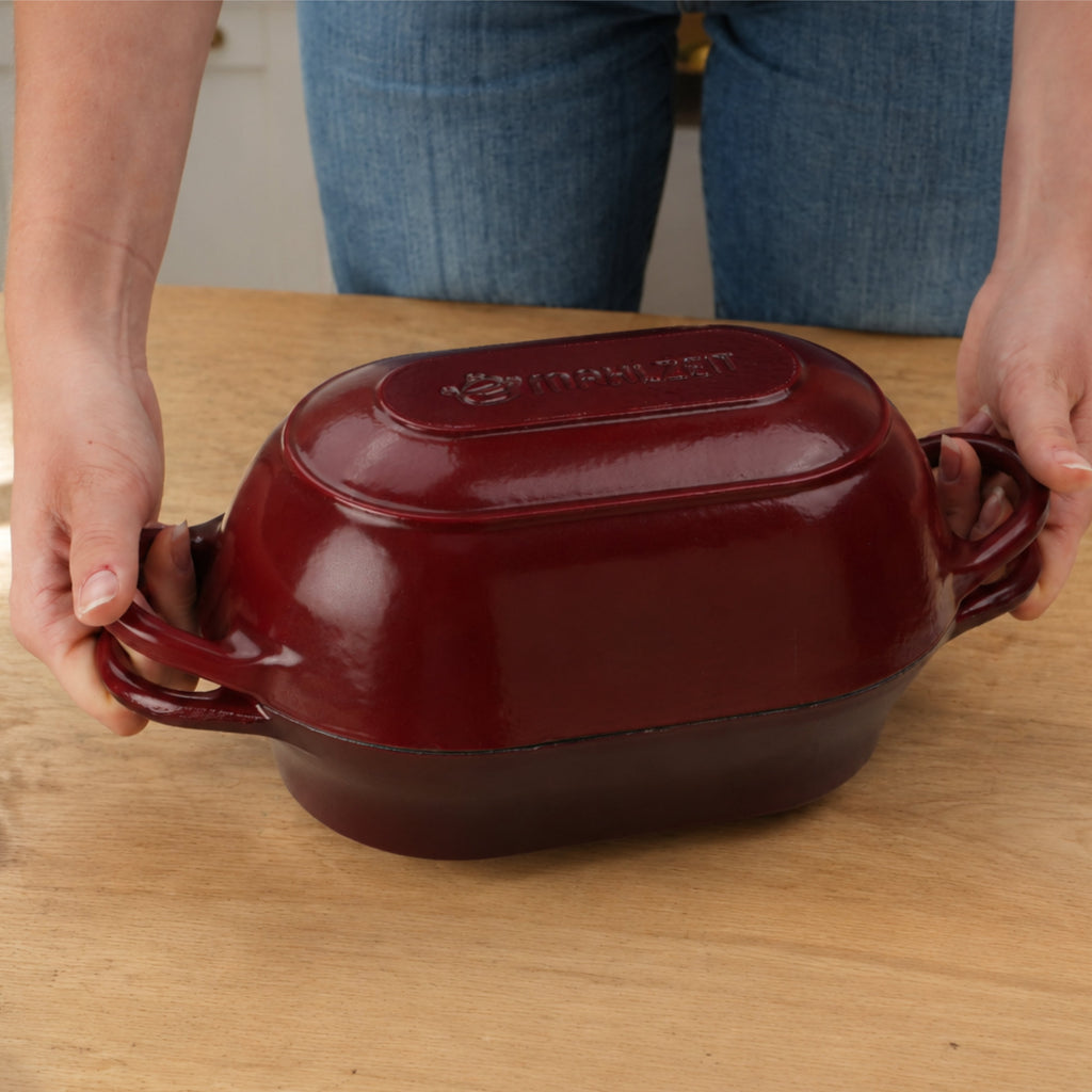Bread Pot Set, 2.5 Liters, Cast Iron, Enameled, Incl. Bread Sling