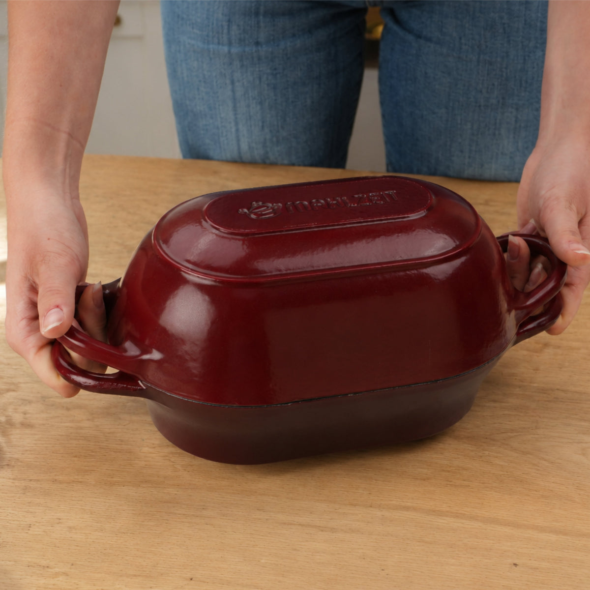 Bread Pot Set, 2.5 Liters, Cast Iron, Enameled, Incl. Bread Sling