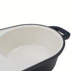Cocotte à pain, 5 litres, fonte émaillée, avec élingue à pain et deux compartiments de cuisson