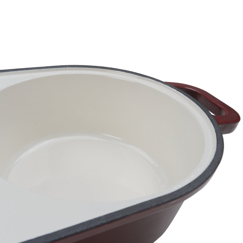 Cocotte à pain, 5 litres, fonte émaillée, avec élingue à pain et deux compartiments de cuisson