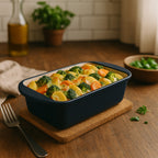 Plat à gratin, rectangulaire, fonte, compatible induction