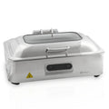 Chafing dish, acier inoxydable, 9,5 litres, avec présentoir et couvercle