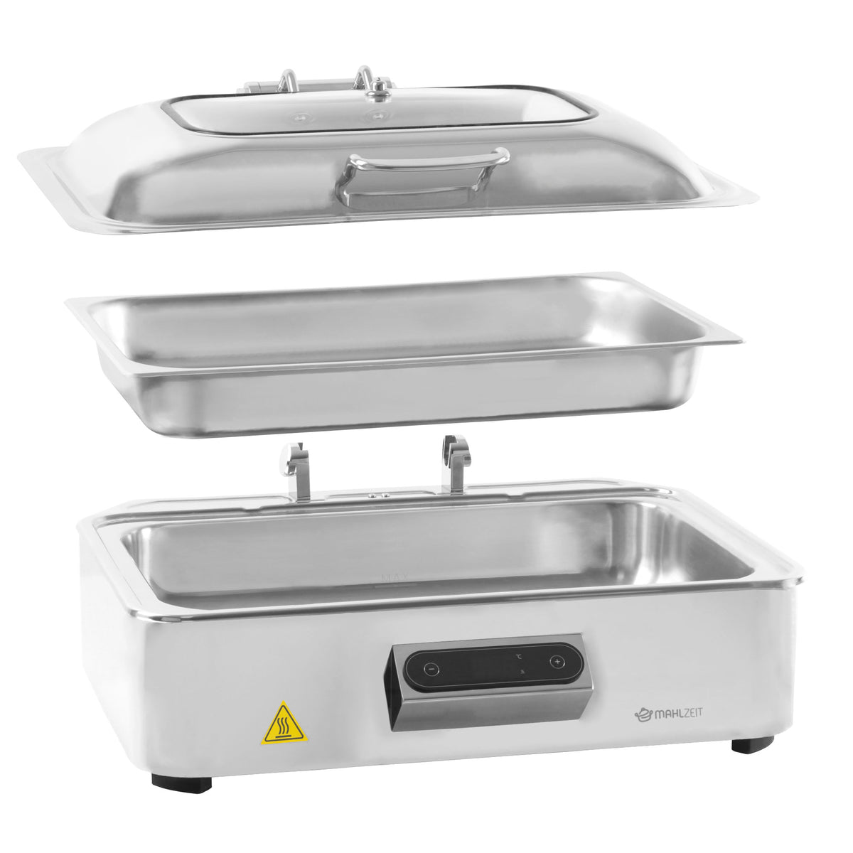 Chafing dish, stainless steel, 9.5 liters, incl. display and lid