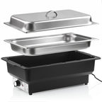 Chafing Dish, stainless steel, 8 litre, with lid