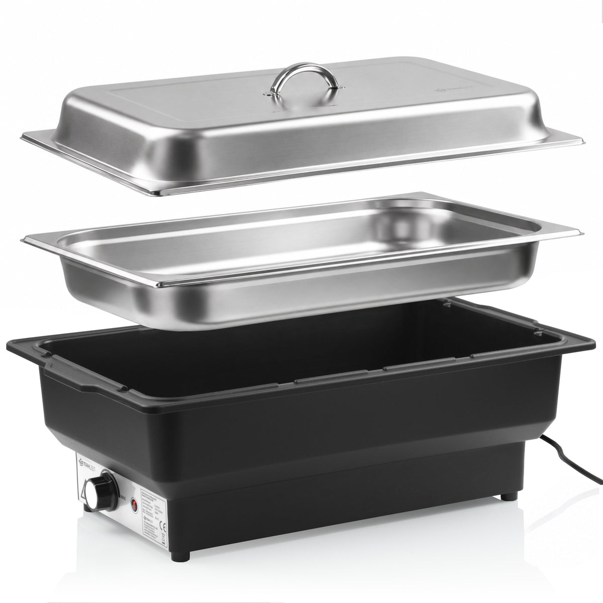 Chafing Dish, stainless steel, 8 litre, with lid