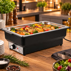 Chafing Dish, stainless steel, 8 litre, with lid