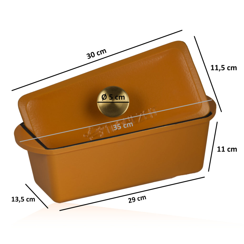 Cocotte, 3 litres, fonte émaillée, couvercle inclus