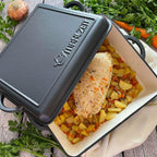 Roaster, 10.5 liters, cast iron, enameled, incl. lid