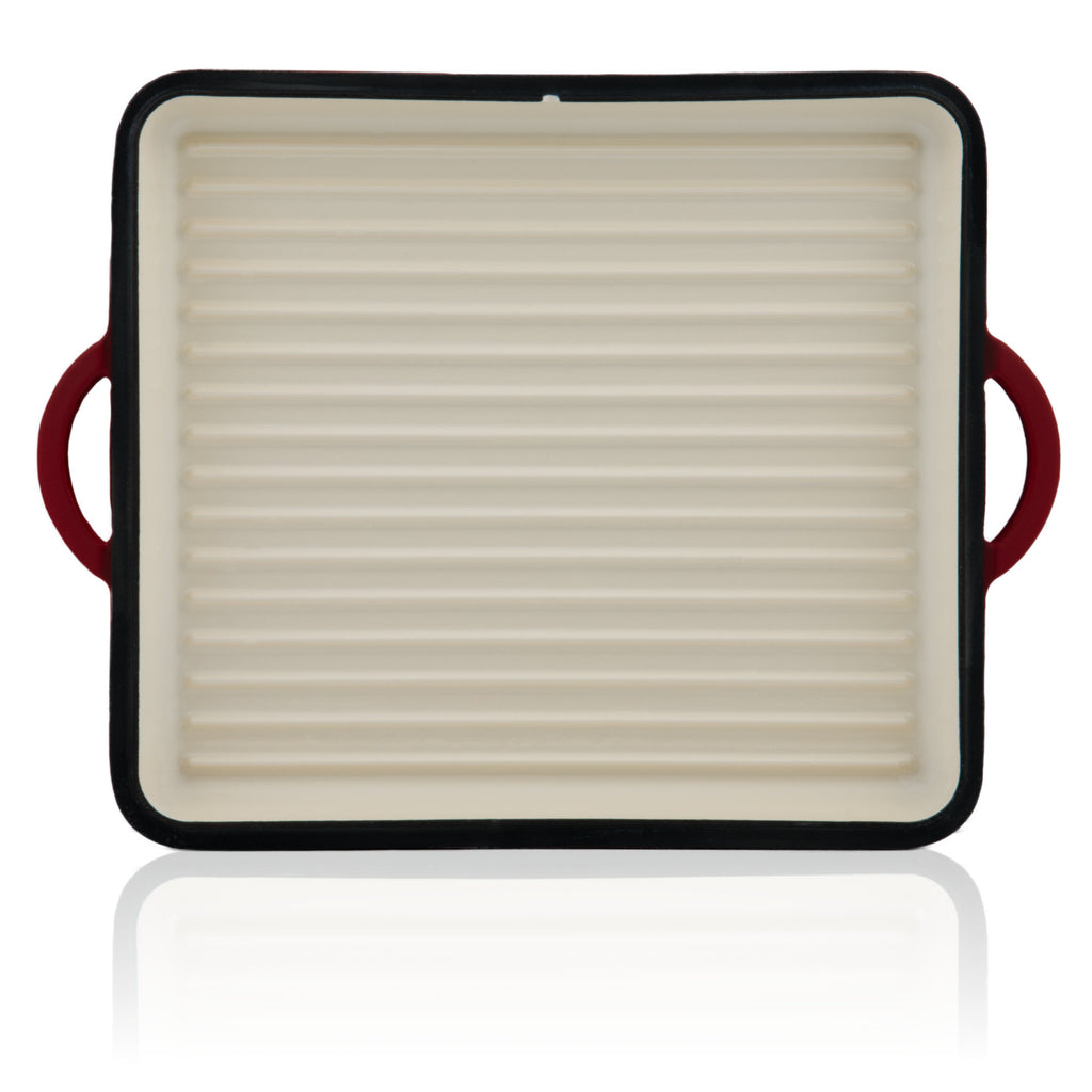 Roaster set, 5-piece, cast iron, enamelled