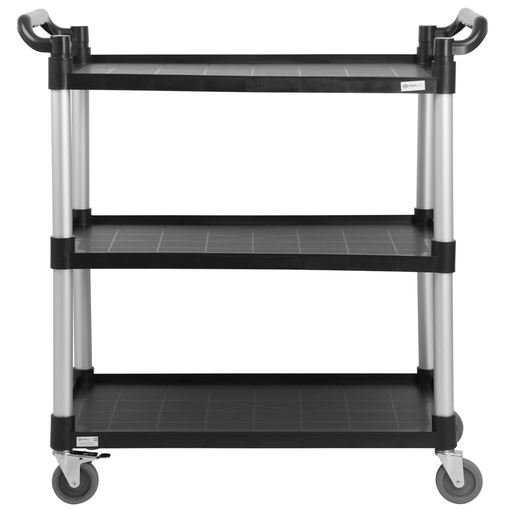 Chariot de service, jusqu'à 150 kg, à roulettes, 3 niveaux
