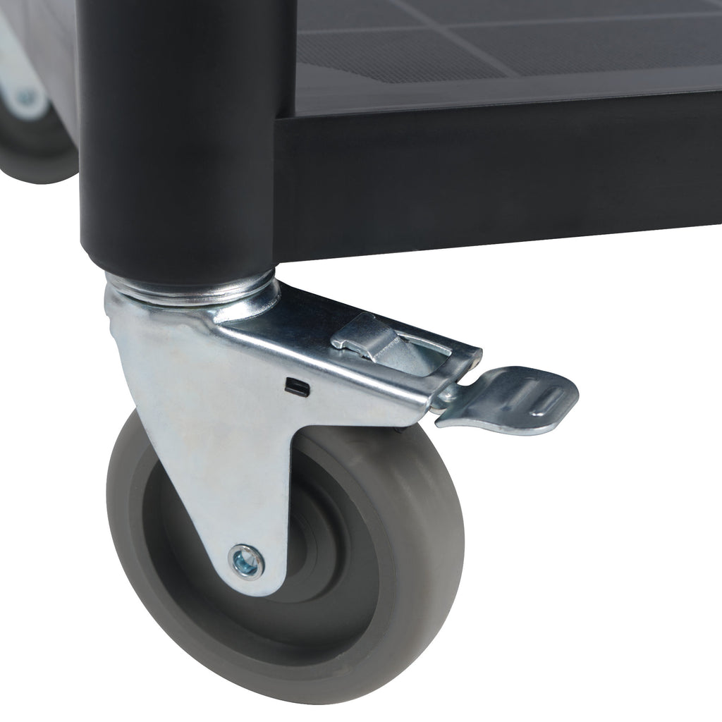 Chariot de service, jusqu'à 150 kg, à roulettes, 3 niveaux