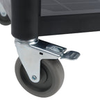 Chariot de service, jusqu'à 150 kg, à roulettes, 3 niveaux