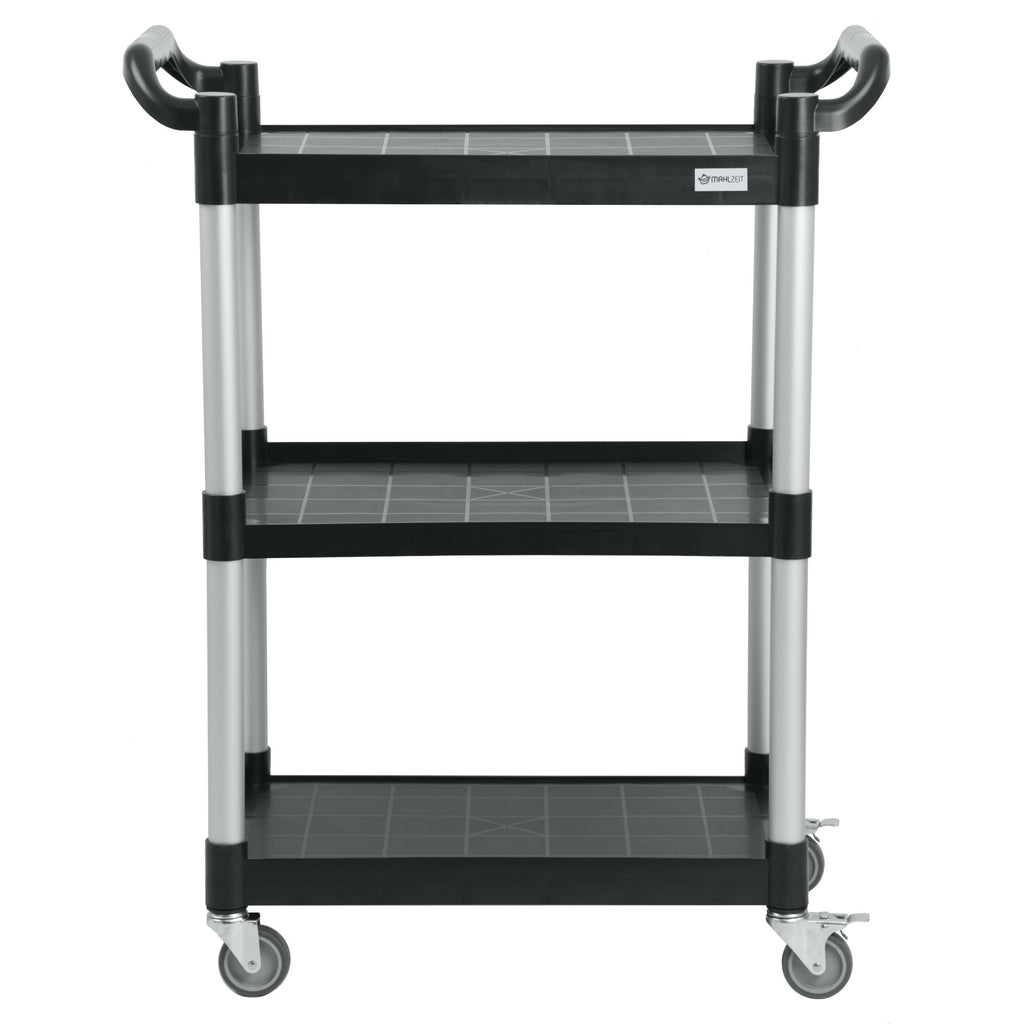 Chariot de service, jusqu'à 150 kg, à roulettes, 3 niveaux