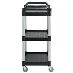 Chariot de service, jusqu'à 150 kg, à roulettes, 3 niveaux
