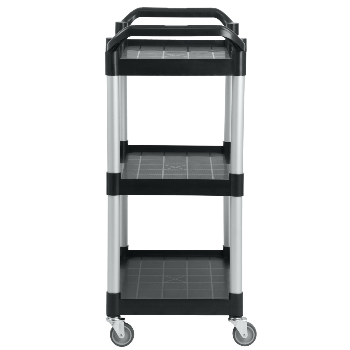 Chariot de service, jusqu'à 150 kg, à roulettes, 3 niveaux