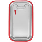 Lid for GN containers, stainless steel, with silicone edge