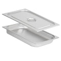 Bac GN pour chafing dish, acier inoxydable, couvercle inclus