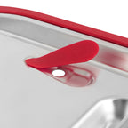 Lid for GN containers, stainless steel, with silicone edge