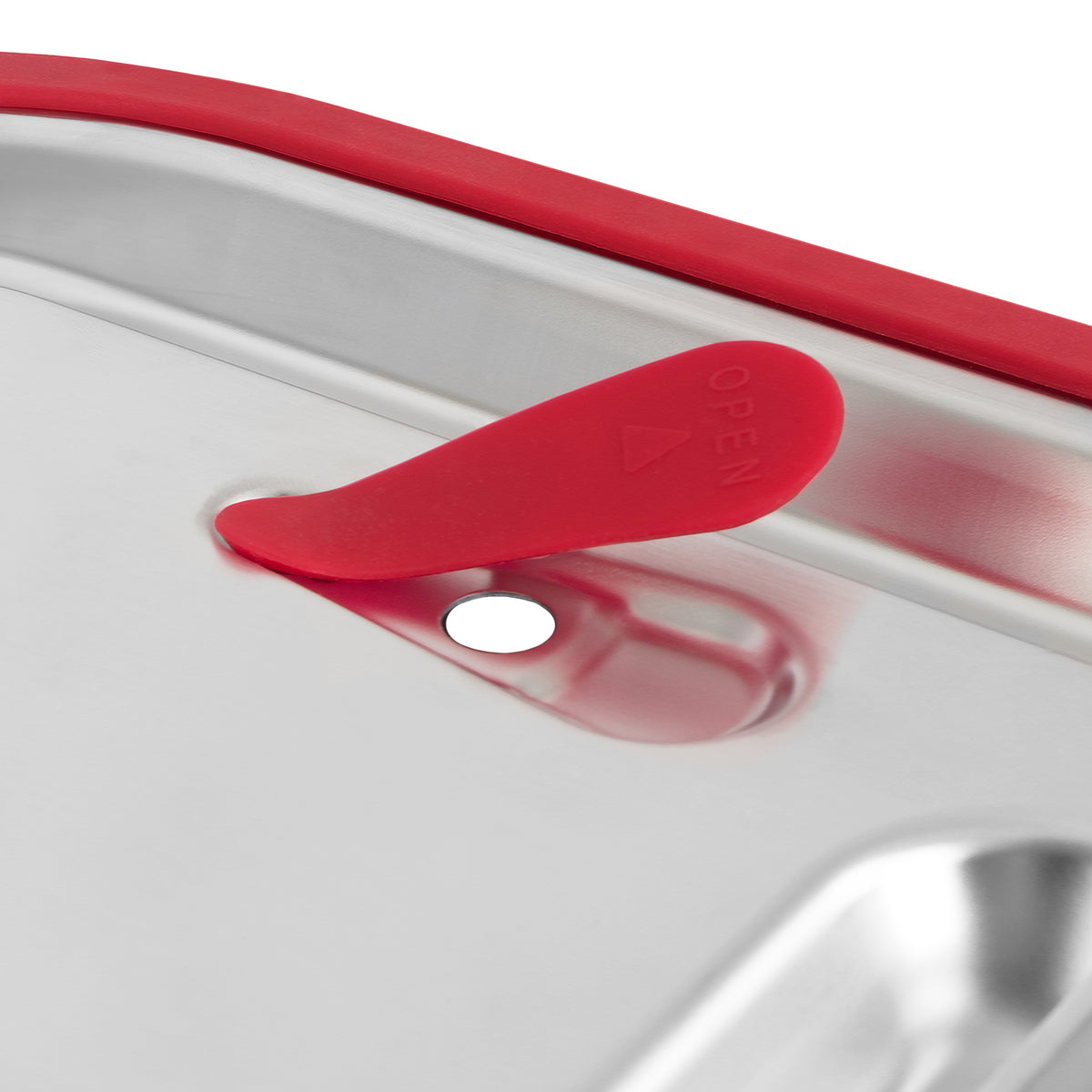 Lid for GN containers, stainless steel, with silicone edge