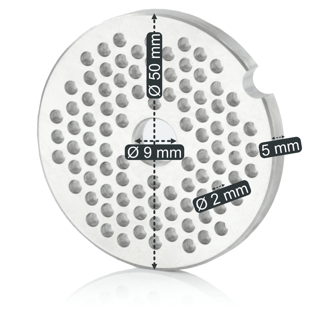 Perforated disc for meat grinder, Ø 5 cm, holes Ø 3 mm