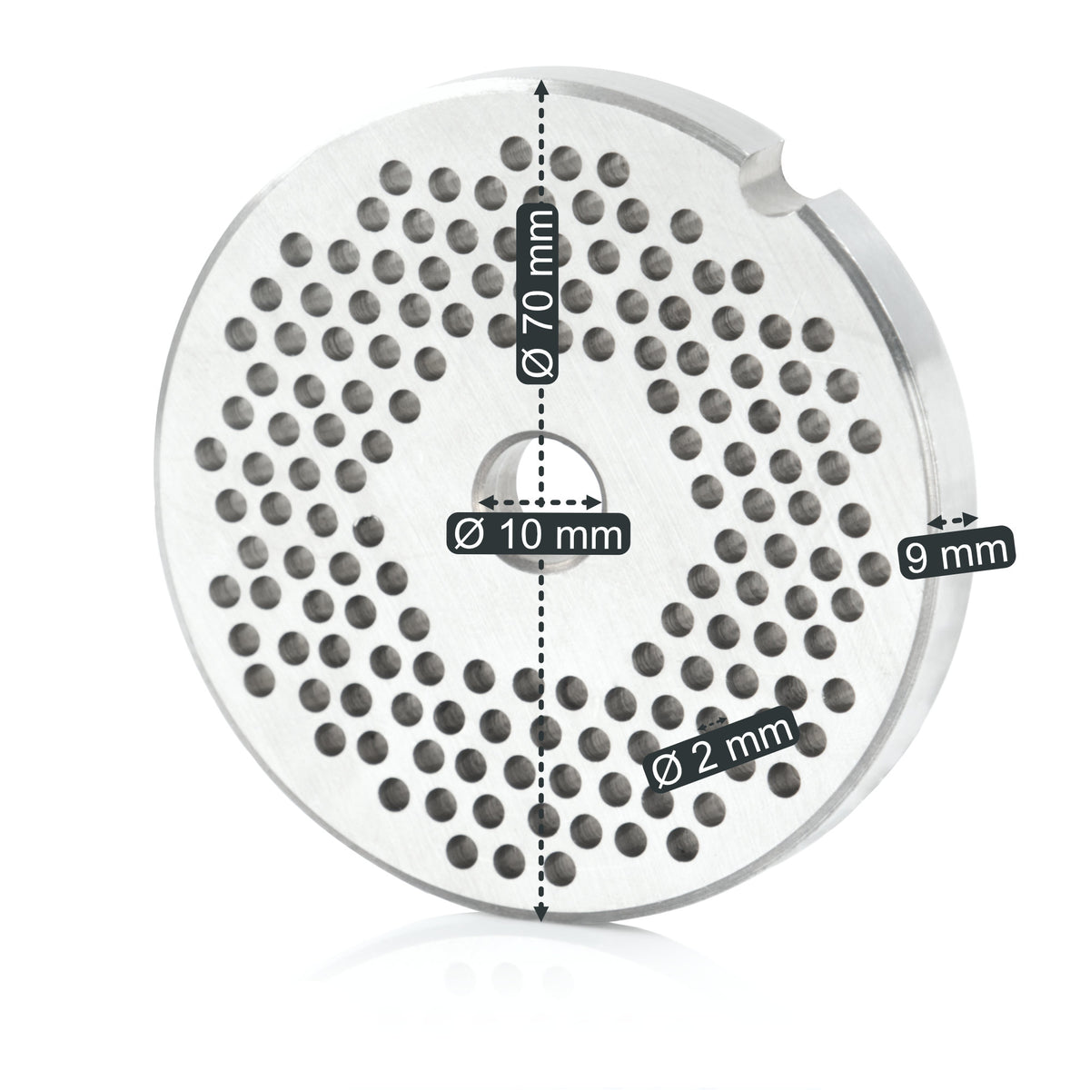 Perforated disc for meat grinder, Ø 7 cm, holes Ø 3 mm