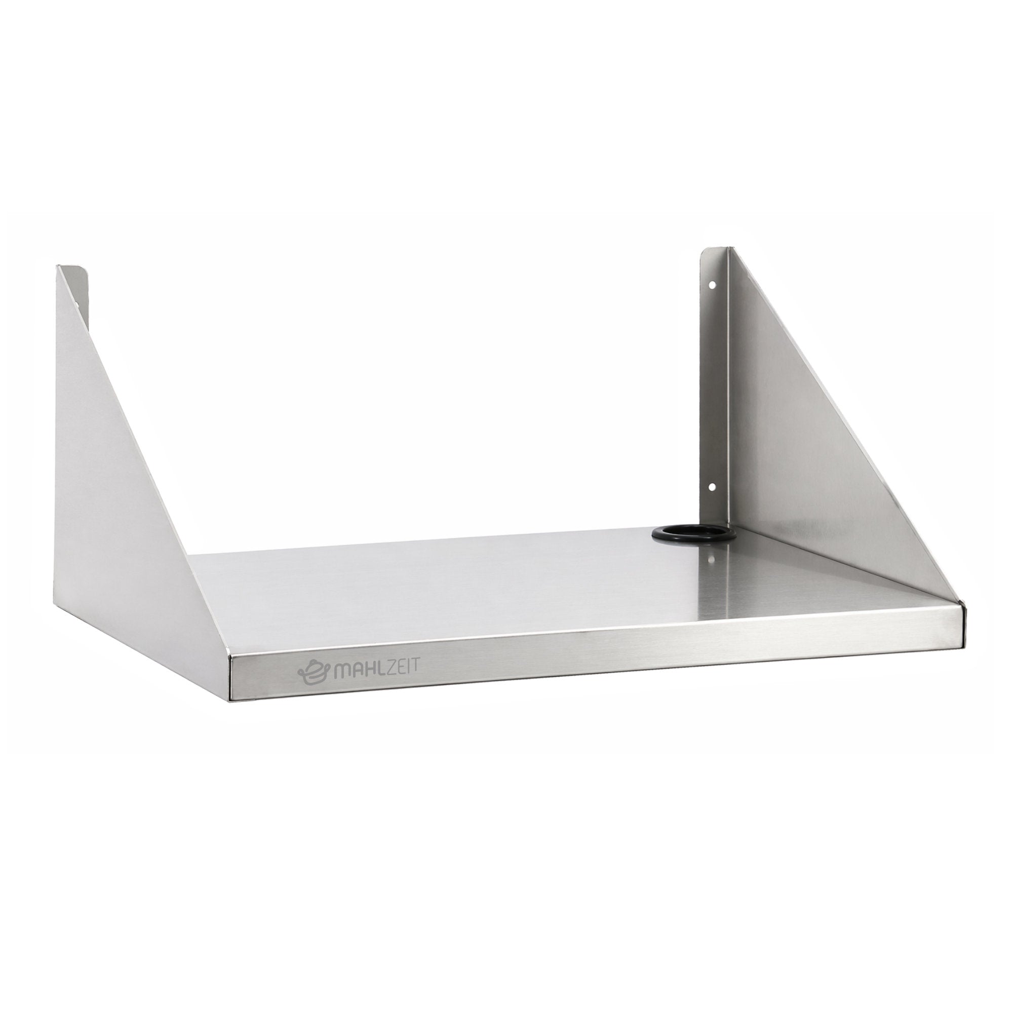 Microwave Wall Shelf, Stainless Steel, with Cable Access