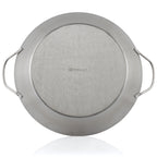 Paella pan, Ø 35 cm, stainless steel, 6 servings, with handles
