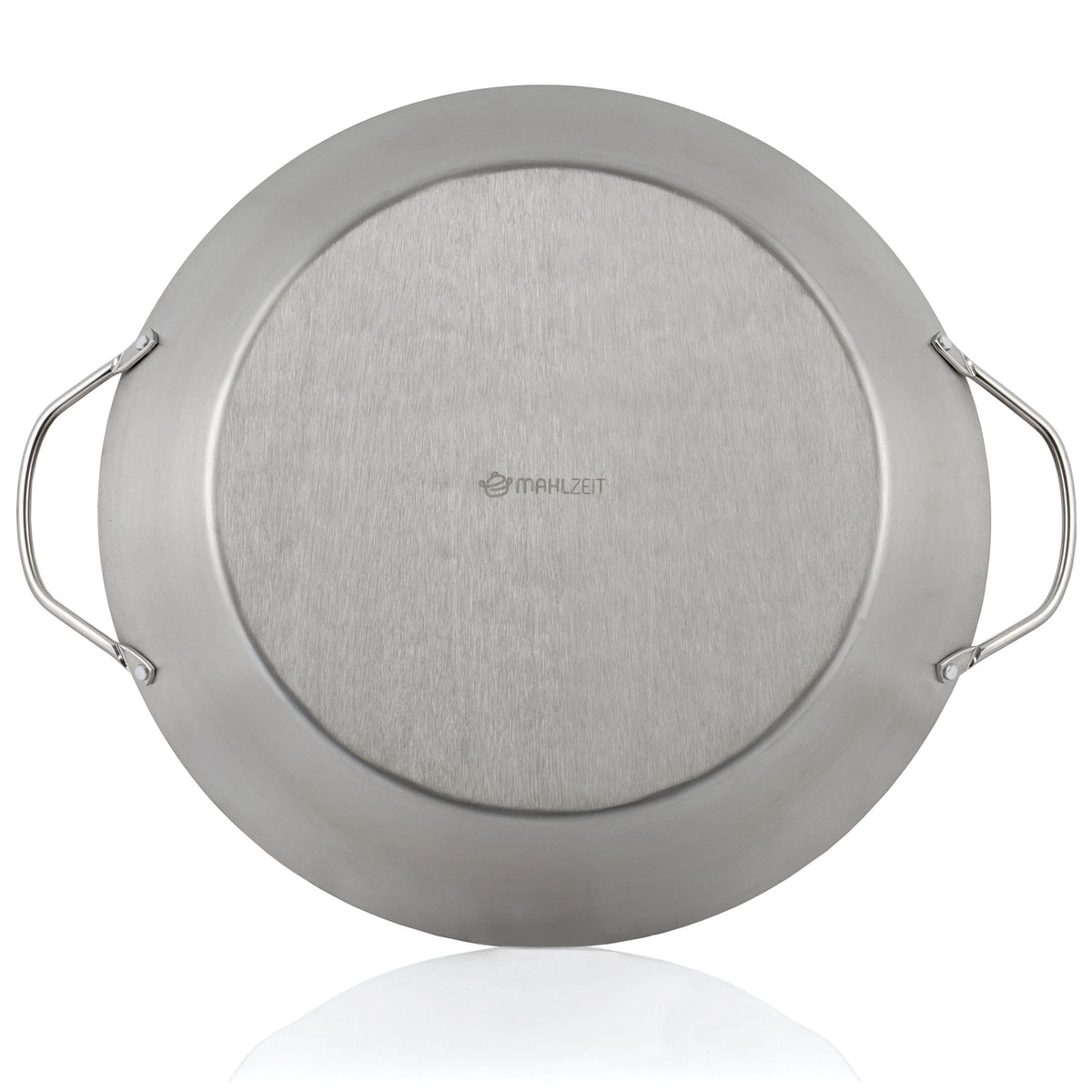 Paella pan, Ø 35 cm, stainless steel, 6 servings, with handles