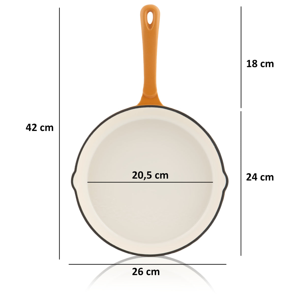 Set de cuisine, 3 pièces, fonte émaillée