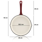 Set de cuisine, 3 pièces, fonte émaillée