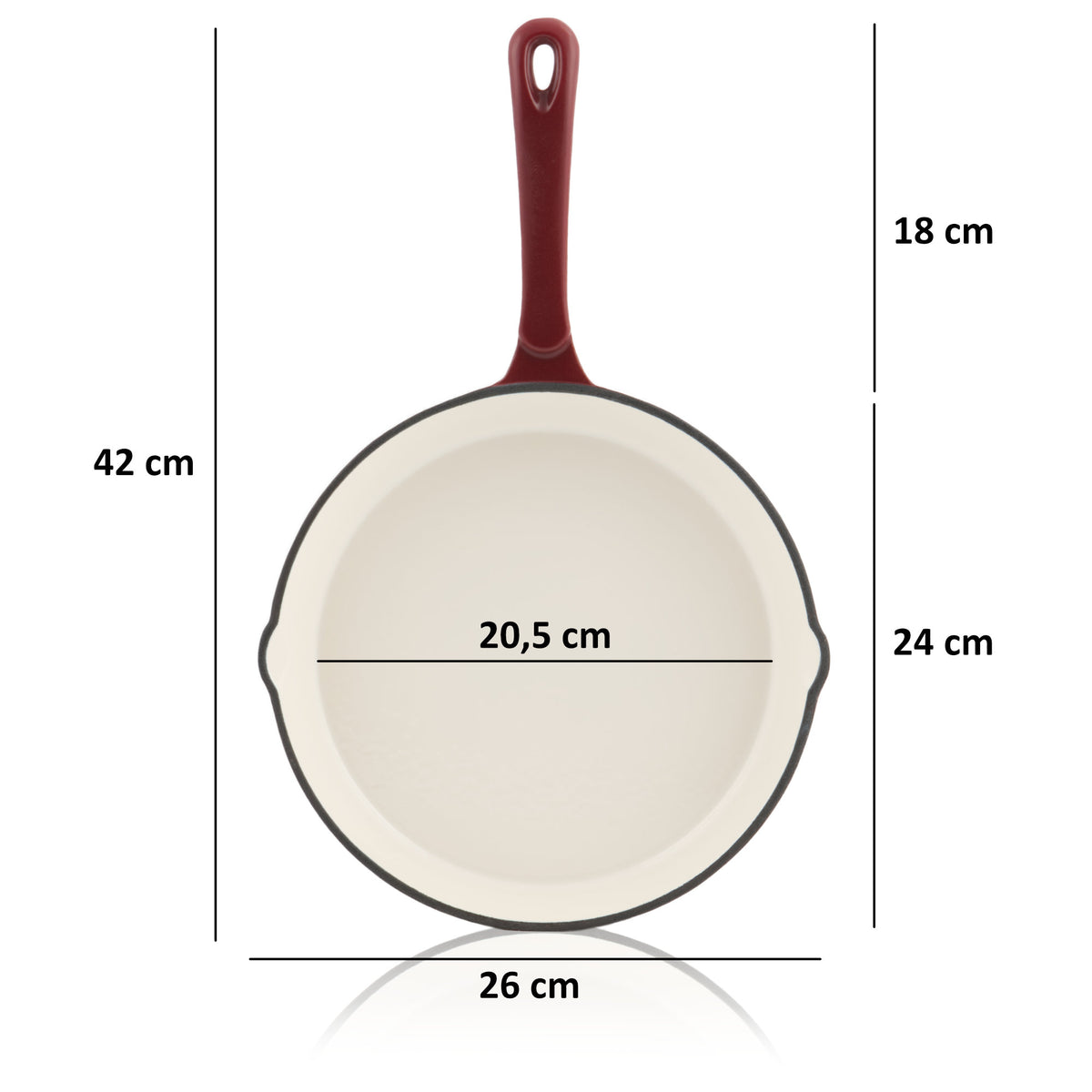 Set de cuisine, 3 pièces, fonte émaillée