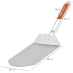 Pizza peel, stainless steel, bamboo handle