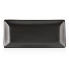 Servierteller Set, 6-teilig, 24,5 x 12 x 2 cm, schwarz