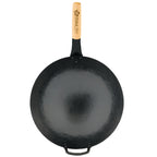 Wok Pfanne, Ø 35 cm, Stahl, mit rundem Boden