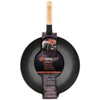 Wok Pfanne, Ø 35 cm, Stahl, mit rundem Boden