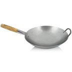 Wok Pfanne, Ø 35 cm, Stahl, mit rundem Boden