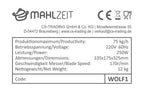 Fleischwolf, elektrisch, Edelstahl, 250W - 75kg/h