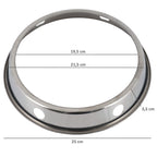 Wok Ring für Woks, Ø 19,5 cm, Edelstahl, mit rundem Boden