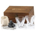 Whisky Set, 13-piece, incl. whisky stones and glasses in a wooden box