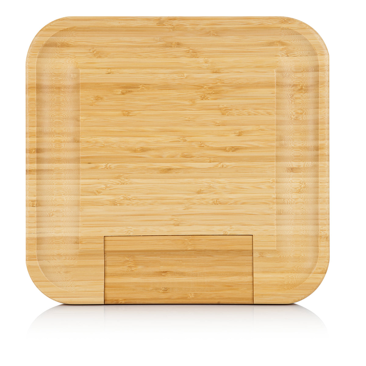 Cheese board, bamboo, 36 x 34 x 5 cm, incl. cheese knives