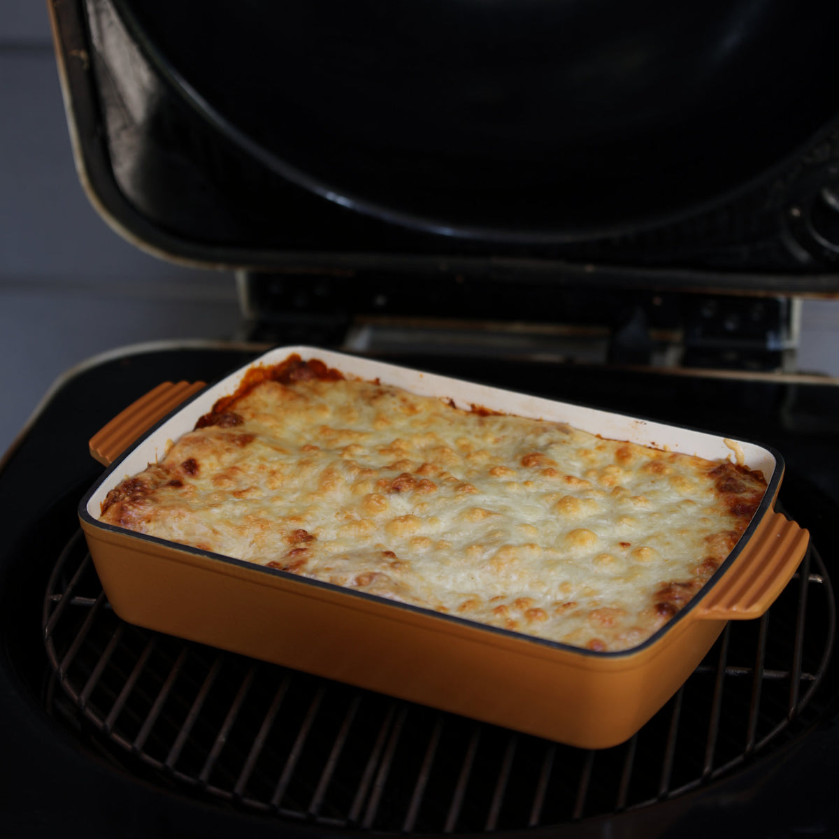 Plat à gratin, rectangulaire, fonte, compatible induction