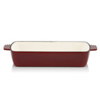 Set de cuisson, 3 pièces, fonte émaillée, couvercle de poêle inclus