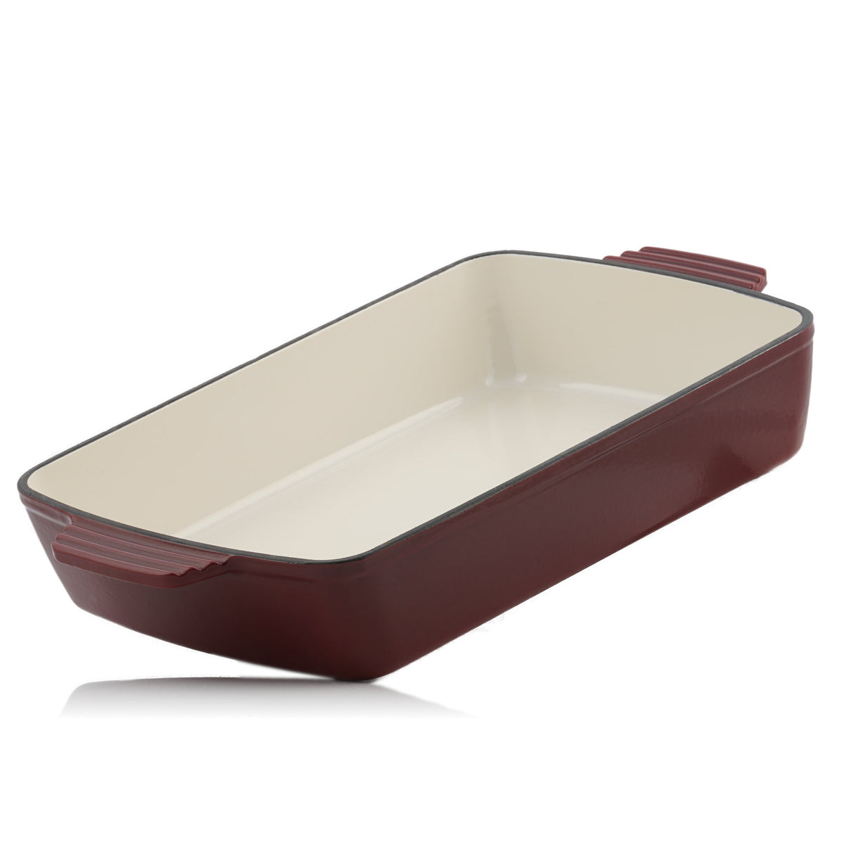 Roaster set, 5-piece, cast iron, enamelled